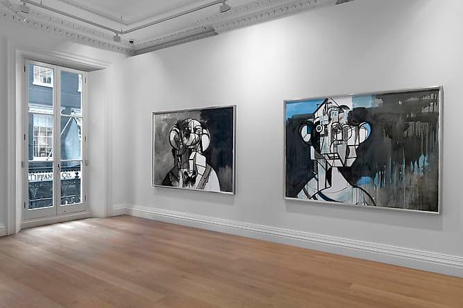 George Condo「Ink Drawings」藝術展覽 @ Skarstedt Gallery London