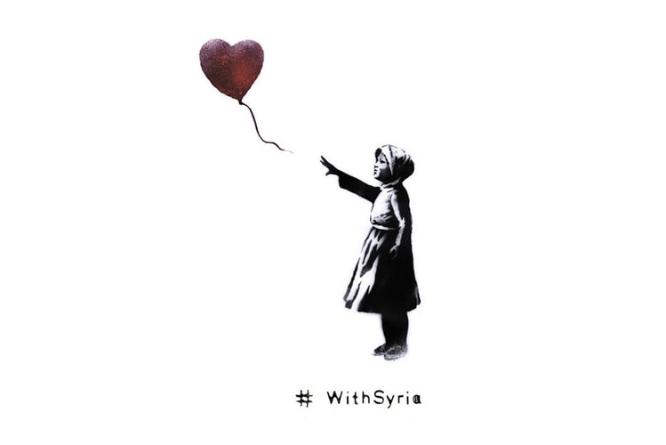 Banksy 通過藝術作品推動 #WithSyria 運動