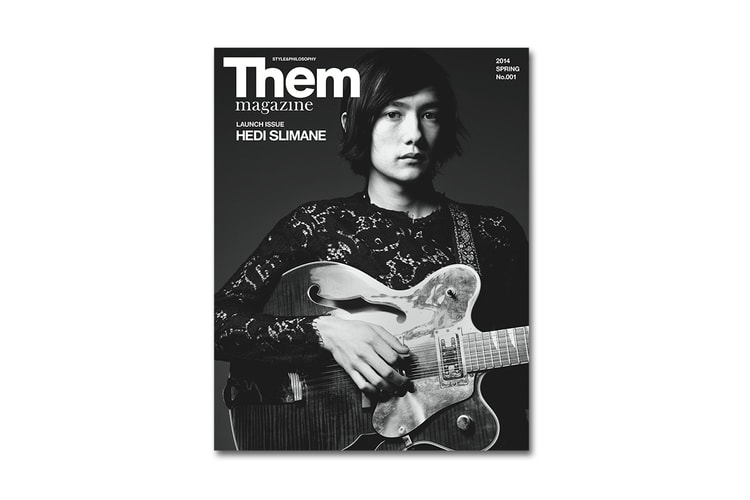 Hedi Slimane 爲《THEM Magazine》創刊號拍攝封面