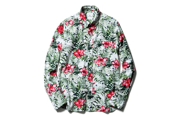 uniform experiment STAR FLOWER RAYON B.D SHIRT 印花襯衫