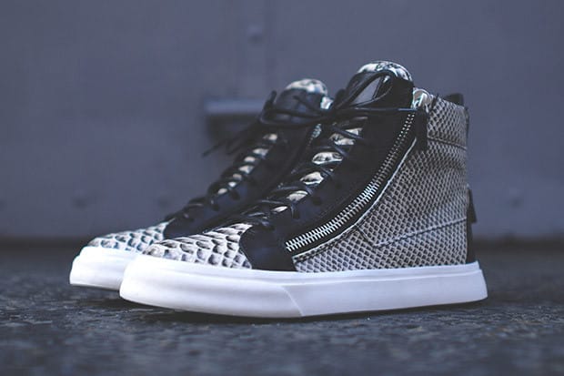 Giuseppe Zanotti Kith 獨佔蛇紋高筒球鞋