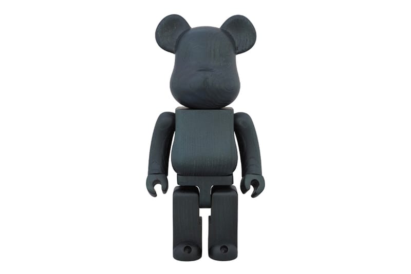 Medicom Toy x Karimoku Indigo Paint 400% Bearbrick 聯名別注玩偶