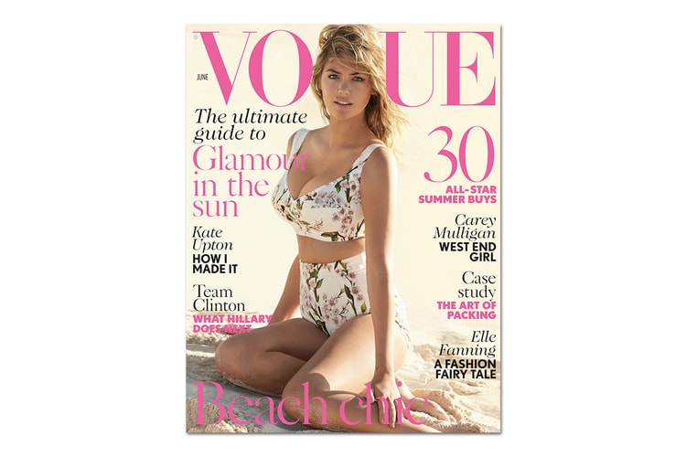 Mario Testino 掌鏡為 Kate Upton 拍攝《British Vogue》6 月刊封面