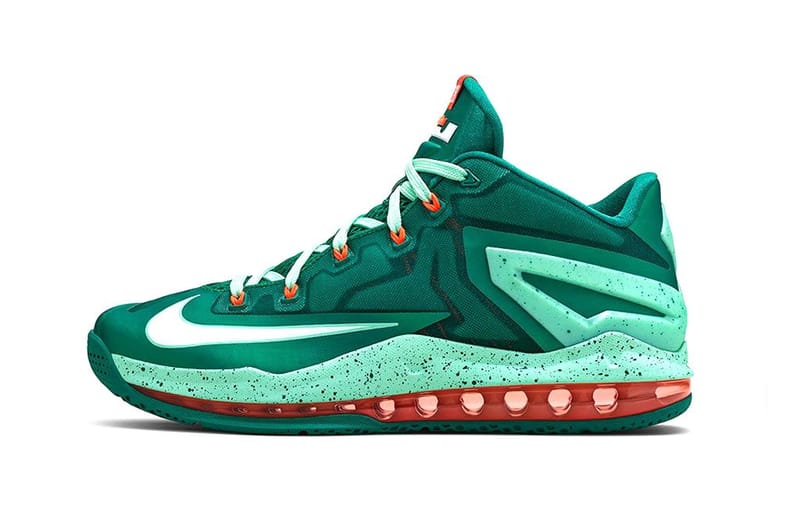 Nike LeBron 11 Max Low「Mystic Green」配色