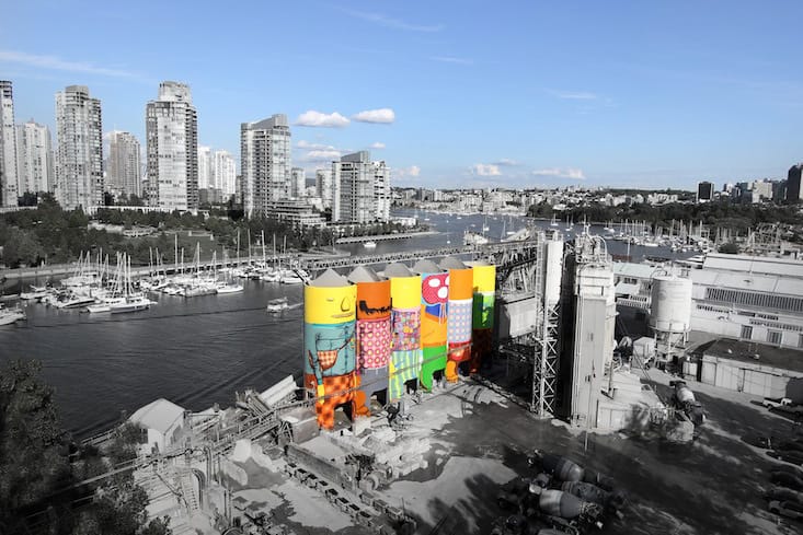 Os Gemeos 於溫哥華創作最新巨型壁畫作「Giants」