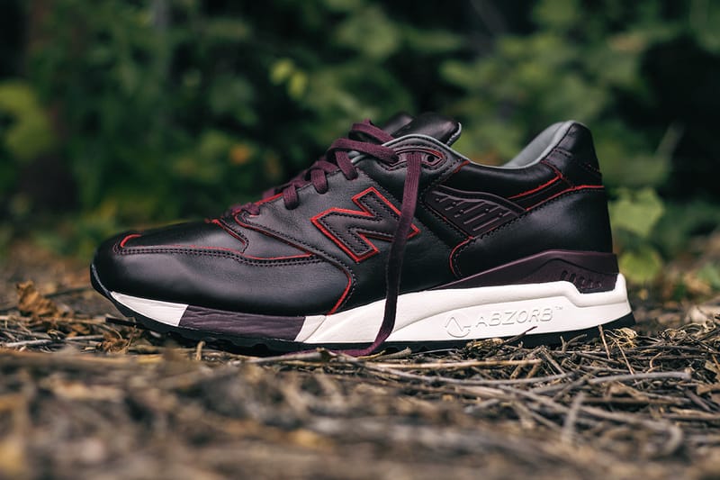 Horween Leather x New Balance M998DW「Brown Burgundy Mix」配色