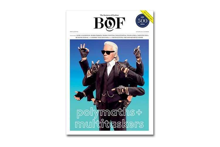 Karl Lagerfeld 擔綱《Business of Fashion》年度特刊「Polymaths & Multitaskers」封面人物