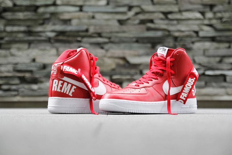 近賞 Supreme x Nike 2014 秋冬聯名 Air Force 1 紅色版本