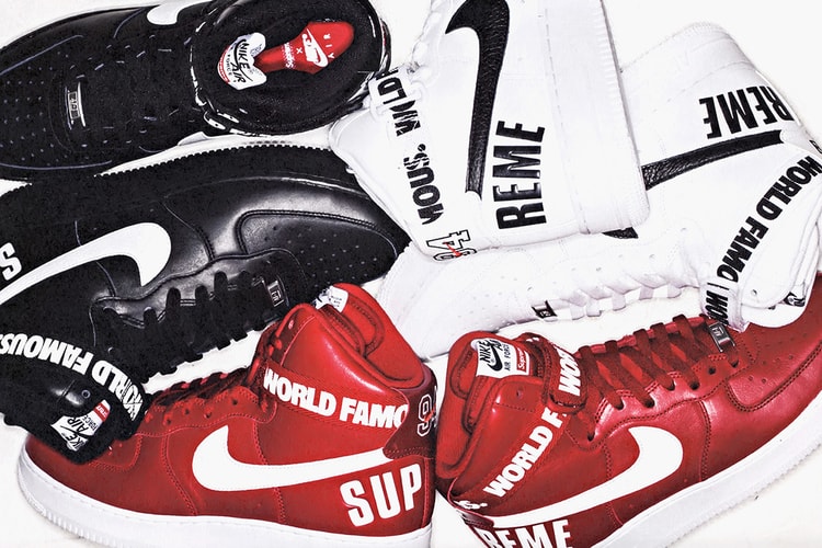 Supreme x Nike Air Force 1 High 聯名系列預覽