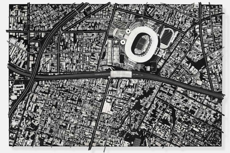 Damien Hirst 藝術作品系列「Black Scalpel Cityscapes」