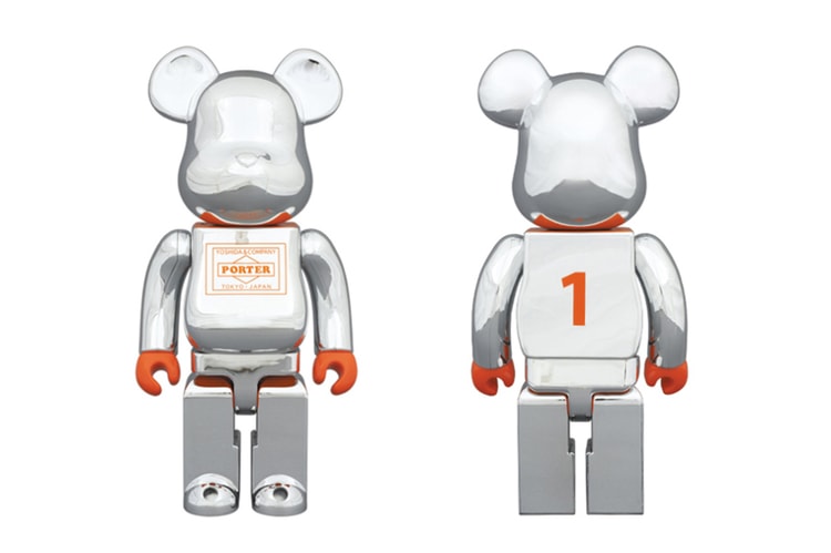 Porter x Medicom Toy Silver-Plated 400% Bearbrick 聯名玩偶