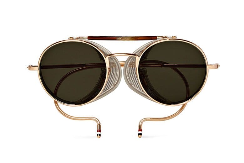Thom Browne Round-Frame Gold-Tone 太陽眼鏡