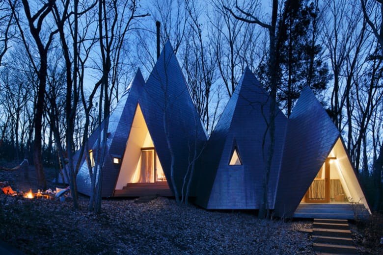 Hiroshi Nakamura 與 NAP Studio 打造美式圓錐形帳篷住宅 Nasu Tepee