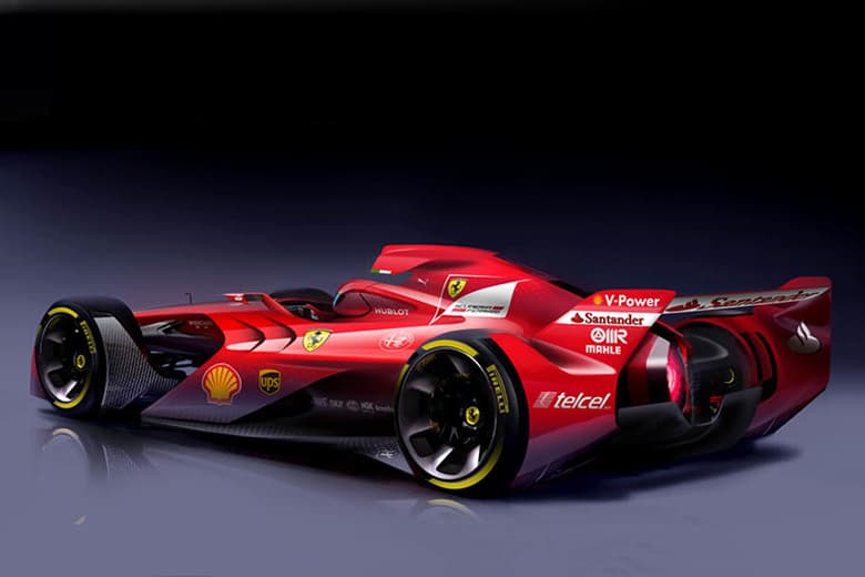 Ferrari 展示未來 F1 賽車概念圖