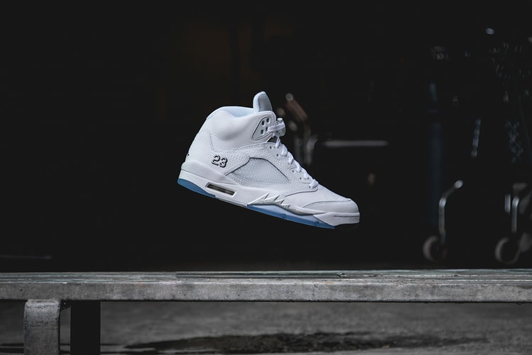 近賞 Air Jordan 5 Retro「White/Metallic Silver-Black」配色設計