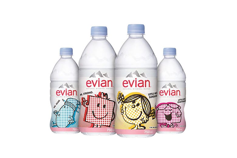 Mr. Men Little Miss x Evian 聯名限量版瓶身