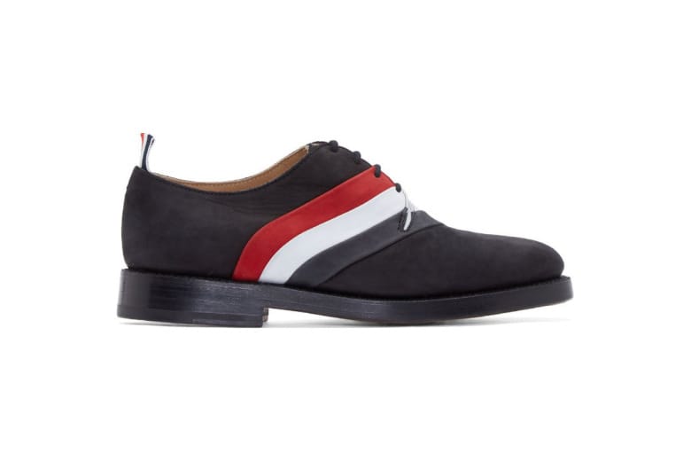 Thom Browne 2015 春夏 Black Nubuck Tricolore Derby Shoes