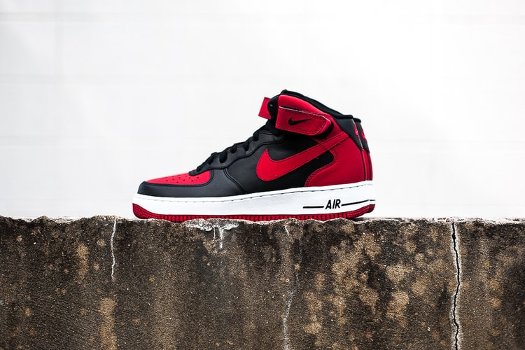 Nike Air Force 1 Mid Elite TXT「Bred」配色