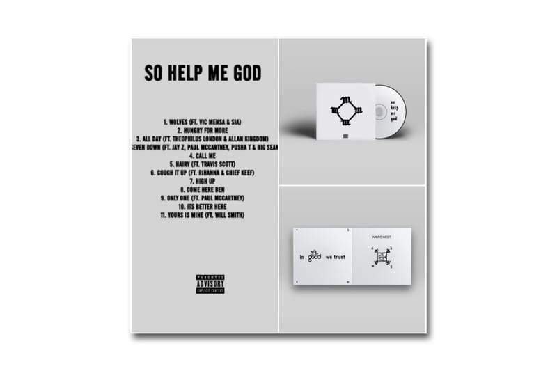 virgil-abloh.tumblr「曝光」Kanye West 全新專輯《So Help Me God》曲目表