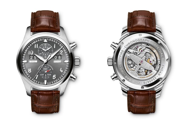 IWC Spitfire Perpetual Calendar Digital Date-Month Stainless Steel Chronograph 腕表