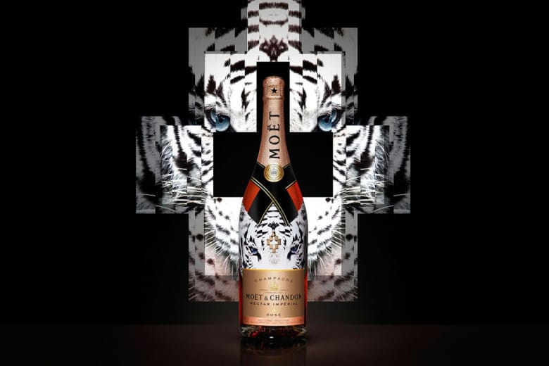 Moët & Chandon x Marcelo Burlon 限量版瓶身設計