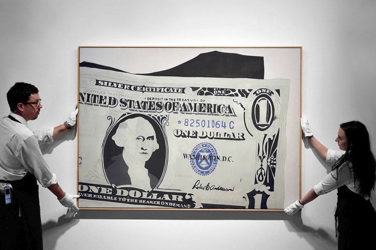 Andy Warhol 經典畫作《One Dollar Bill》以 $3,280 萬美元拍出