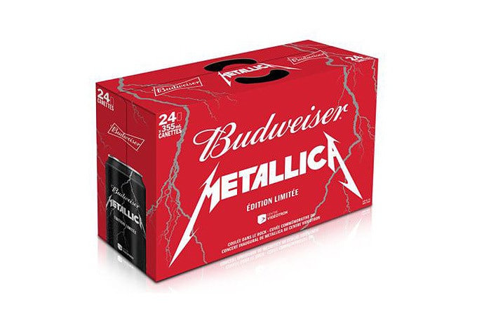 Budweiser 推出 Metallica 限量版罐身設計