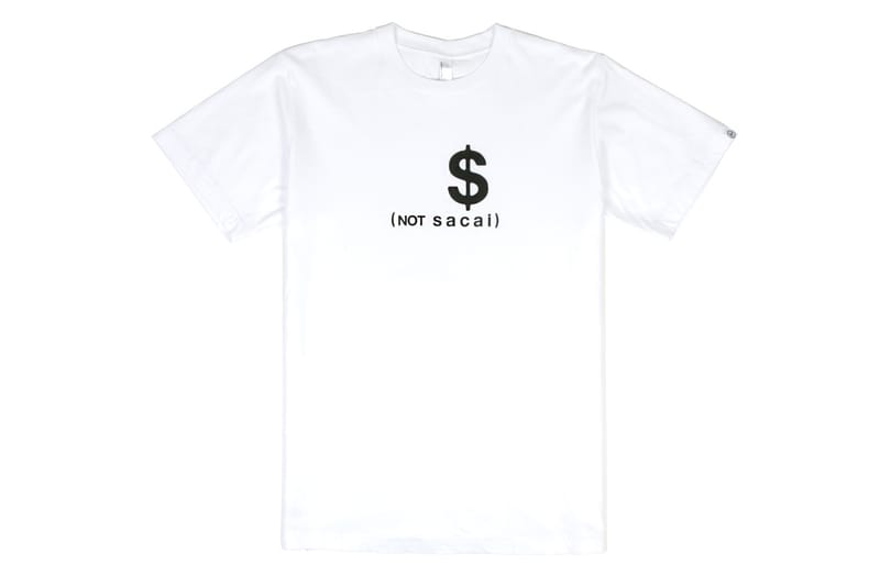 sacai x fragment design「sacai (not sacai)」聯名 Tee