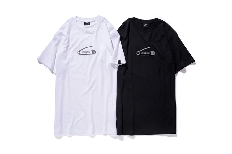 Stussy x JAM HOME MADE「Safetypin」聯名 T-Shirt 系列