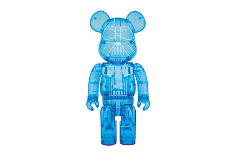 Star Wars x Medicom Toy BEARBRICK Darth Vader 全息特別版玩偶