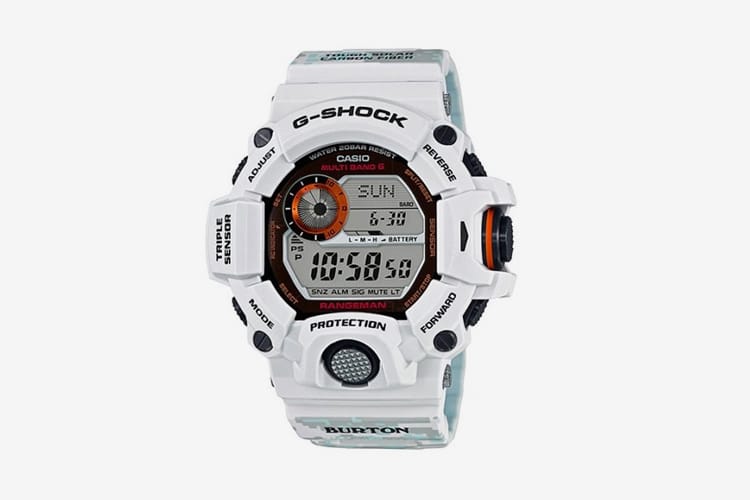 Burton x G-SHOCK 聯乘雪地迷彩 Rangeman
