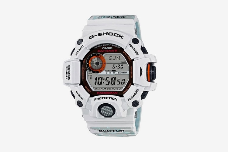 Burton x G-SHOCK 聯乘雪地迷彩 Rangeman
