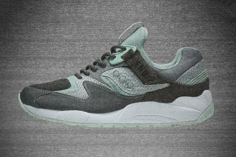 END. x Saucony Grid 9000「WHITE/NOISE」配色
