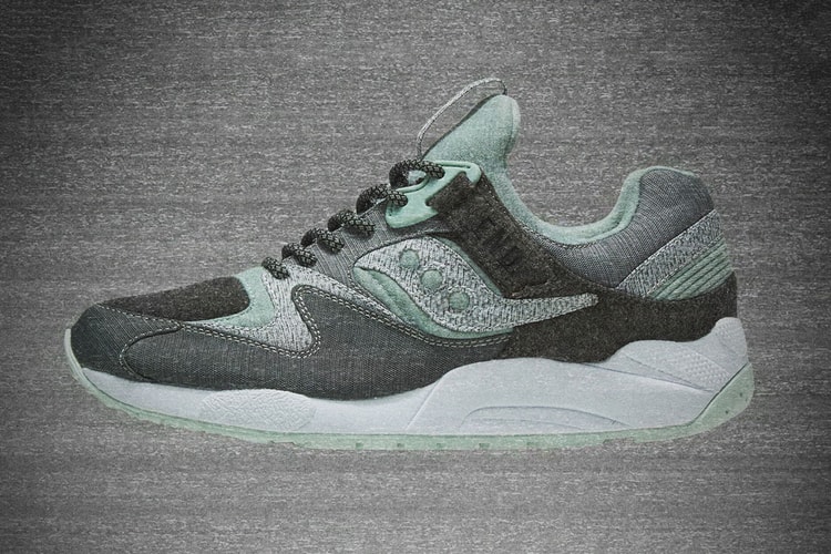 END. x Saucony Grid 9000「WHITE/NOISE」配色