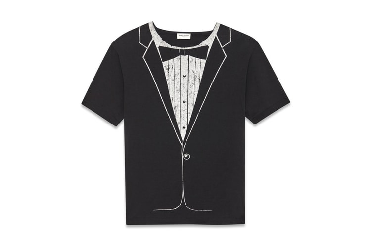 Saint Laurent 仿禮服 T-shirt 設計
