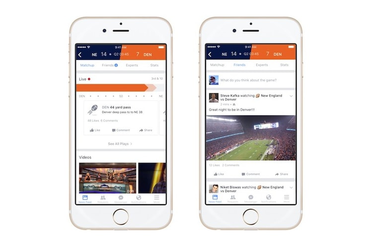 Facebook 最新 Sports Stadium 實時球賽討論功能