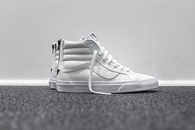 近賞 Vans Sk8-Hi Zip 2016 春夏全白配色設計