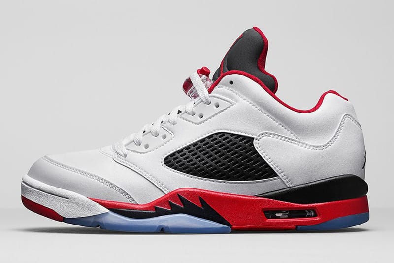 Jordan Brand 重新發佈 Air Jordan 5 Retro Low「Fire Red」配色