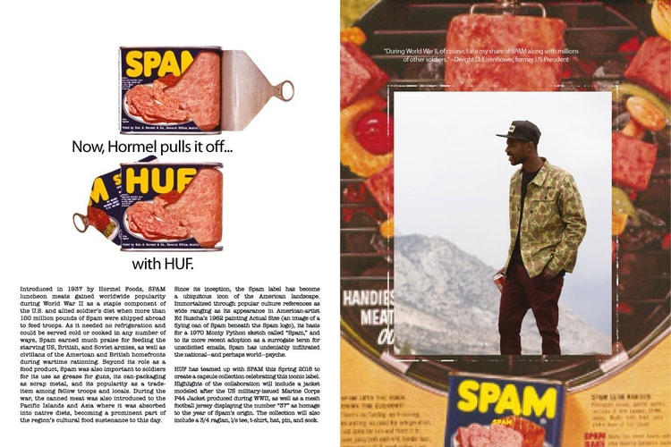 HUF X SPAM 午餐肉聯名系列