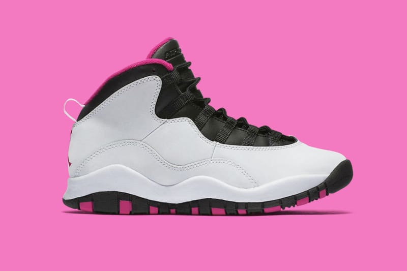 女生專屬！Air Jordan 10 Retro「Vivid Pink」配色