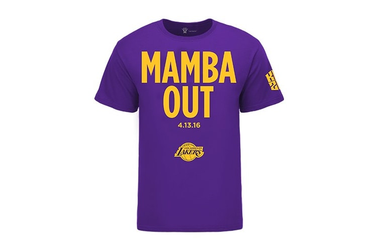 【Mamba Day】- Kobe Bryant「Mamba Out」官方紀念 T-Shirt 開放預購
