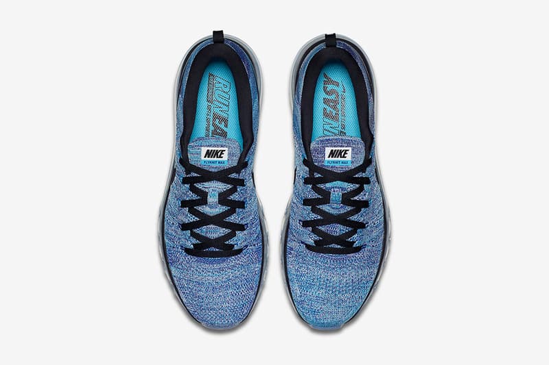 nike flyknit air max chlorine blue