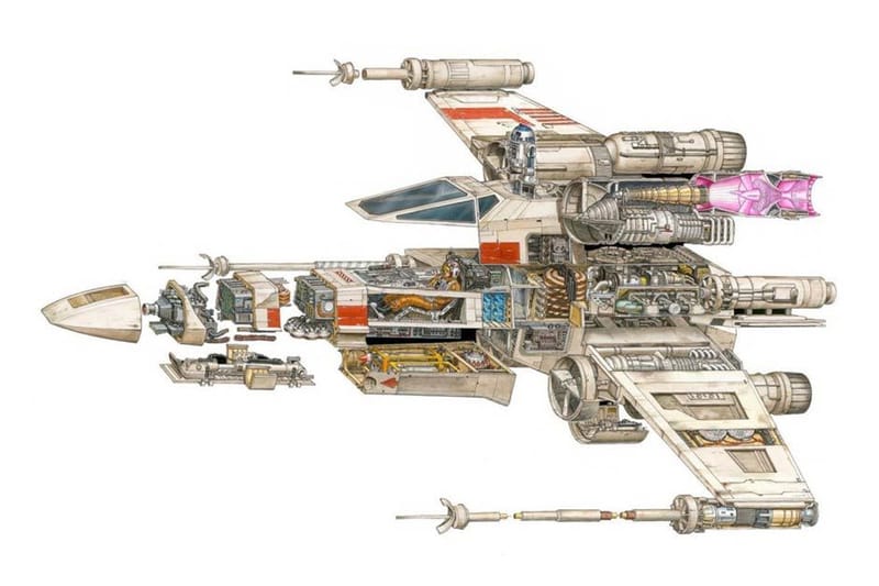 Hans Jenssen 筆下的《Star Wars》寫實解剖圖