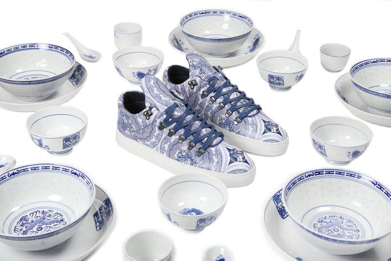 Bodega x Filling Pieces 聯名「Ceramic Blue」Mountain Cut 鞋款