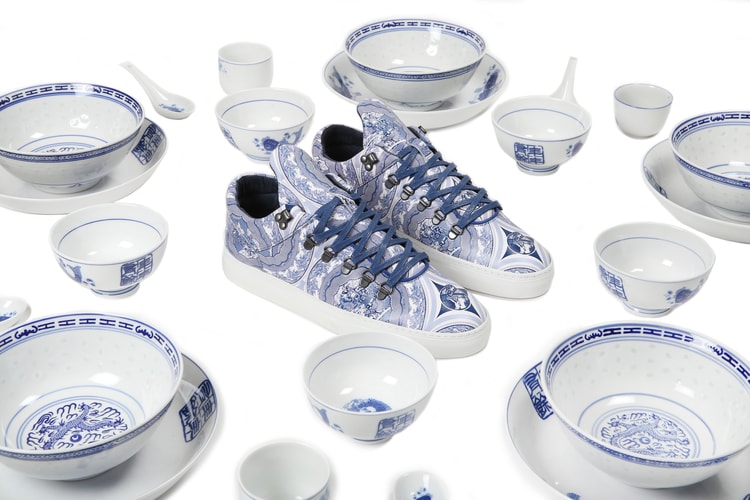 Bodega x Filling Pieces 聯名「Ceramic Blue」Mountain Cut 鞋款