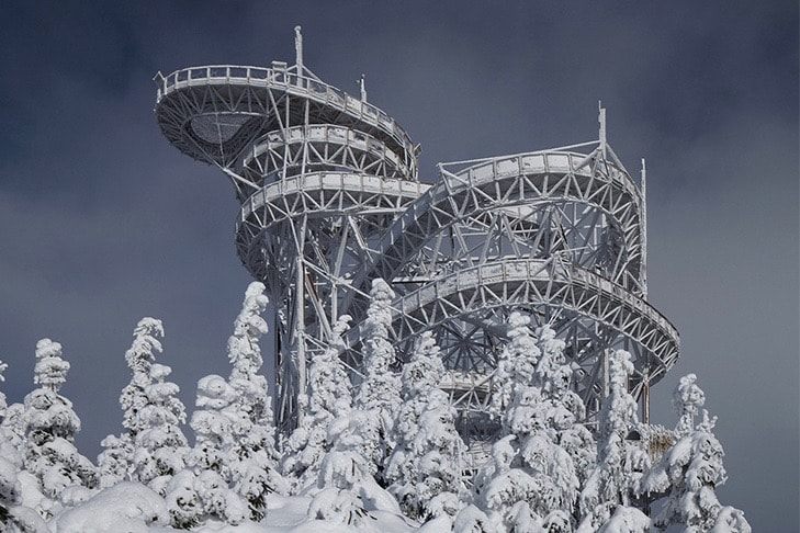 捷克 The Sky Walk「盤旋天梯」締造騰雲駕霧體驗感