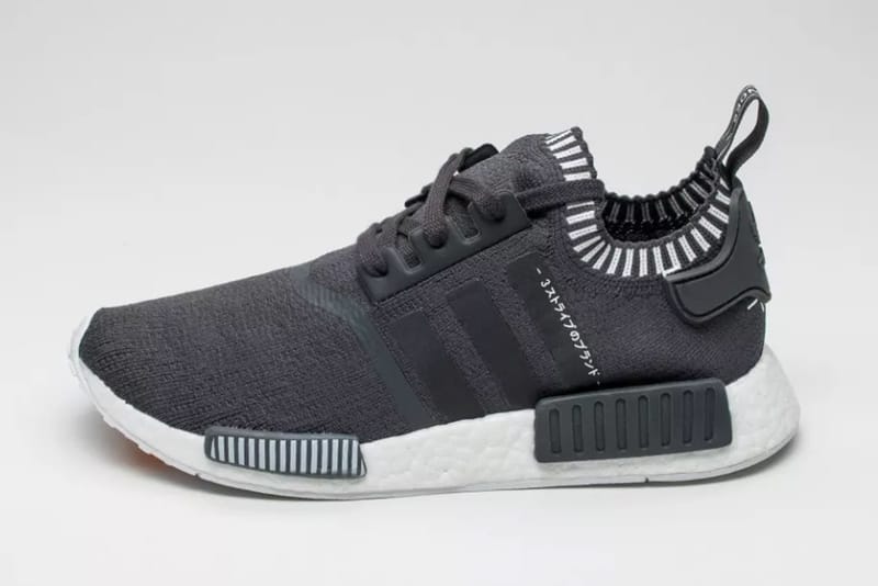 日文加持！adidas Originals NMD_R1 Primeknit 全新灰白配色