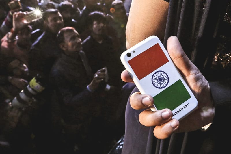 庶民恩物！？印度 Ringing Bells 推出 4 美元 Android 手機 Freedom 251 