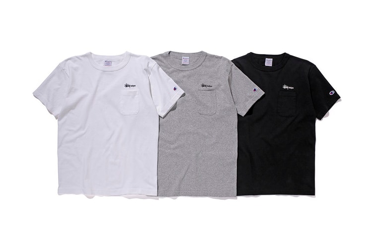 Stussy x Champion 2016 春夏系列最新聯名 T-Shirt