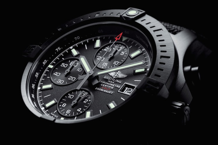 BREITLING 最新黑魂 Colt Chronograph Automatic Blacksteel 腕錶